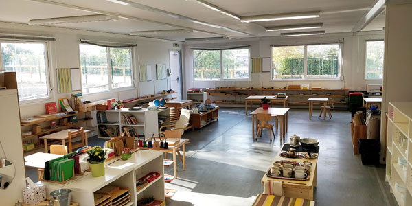 salle de classe école Montessori de Cabriès